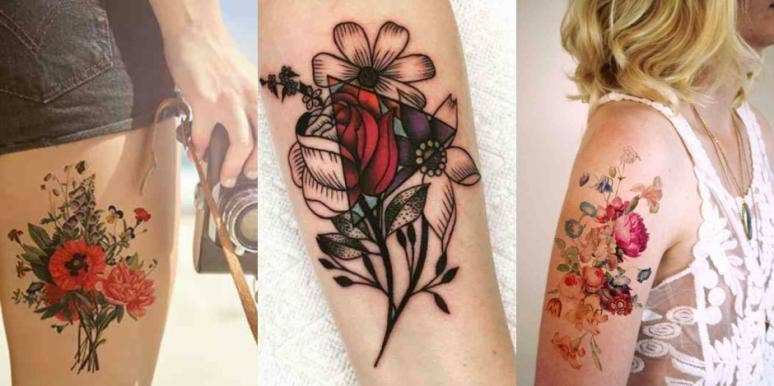 Floral Design Tattoo Design Digital Female Floral Pattern to  Etsy
